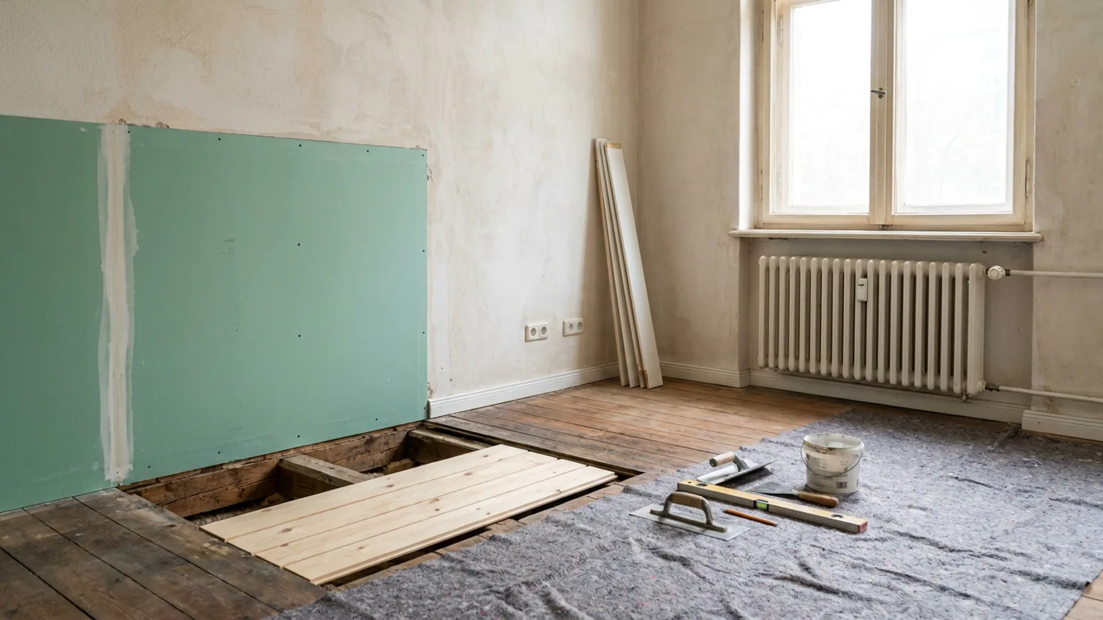 Nach Wasserschaden renovieren: Boden, Wände und Bad wiederherstellen